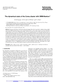 The Dynamical State of the Coma Cluster with XMM-Newton?