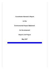 Coordinator-General's Report on the Environmental Impact Statement For