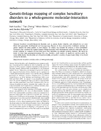 Genetic-Linkage Mapping of Complex Hereditary Disorders to a Whole-Genome Molecular-Interaction Network