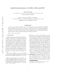 Speckle Interferometry at SOAR in 2012 and 2013
