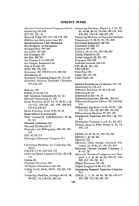 Subject Index