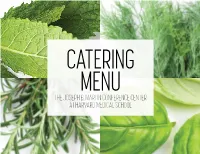 Catering Menu the Joseph B