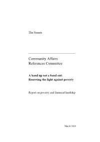 Community Affairs References Committee