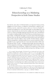 Ethnochoreology As a Mediating Perspective in Irish Dance Studies