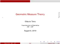 Geometric Measure Theory