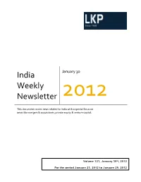 India Weekly Newsletter]