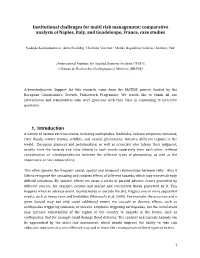 Institutional Challenges for Multi Risk Management-1(2)