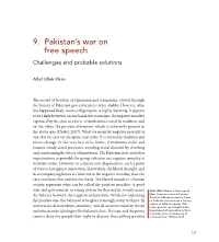 Pakistan's War on Free Speech. Challenges and Probable Solutions