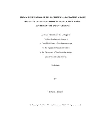 Seismic Delineation of the Southern Margin of the Middle Devonian Prairie Evaporite in the Elk Point Basin, South-Central Saska