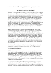 1 Introduction: Concepts of Globalization There Have Been
