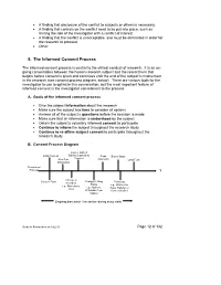 5. the Informed Consent Process
