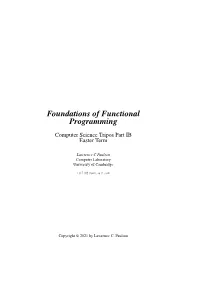 Foundations of Functional Programming