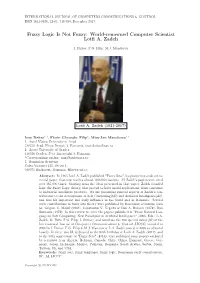 Fuzzy Logic Is Not Fuzzy: World-Renowned Computer Scientist Lotﬁ A