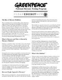 Mercury Fact Sheet