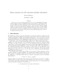 Mirror Symmetry for GIT Quotients and Their Subvarieties