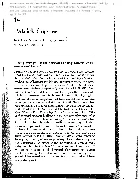 14 Patrick Suppes