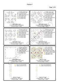 Download PDF of Colours, Stitch Counts and Dimensions