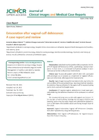 Evisceration After Vaginal Cuff Dehiscence: a Case Report and Review