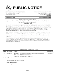 Public Notice