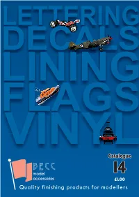 Quality Finishing Products for Modellers Index