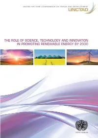 The Role of Science, Technology and Innovation in Promoting Renewable Energy by 2030