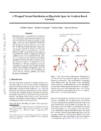 A Wrapped Normal Distribution on Hyperbolic Space for Gradient-Based Learning