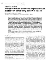 Evidence for the Functional Significance of Diazotroph Community Structure in Soil