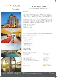 Hotel Fact Sheet Courtyard by Marriott Paramaribo