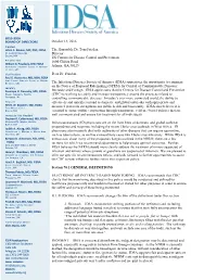 IDSA Comments on CDC Proposed Quarantine Rule (PDF)