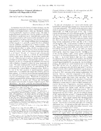 Unexpected Barbier-Grignard Allylation of Aldehydes With
