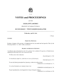 VOTES and PROCEEDINGS