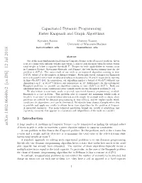 Capacitated Dynamic Programming: Faster Knapsack and Graph