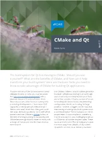 Cmake and Qt