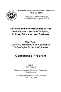 Conference English Program 2008