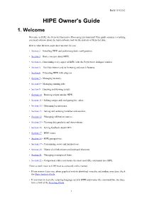 HIPE Owner's Guide 1