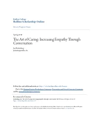 Increasing Empathy Through Conversation Joy Harlynking Jharlynking@Rollins.Edu