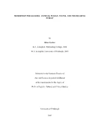 Modernist Pedagogies: Conrad, Woolf, Pound, and the Reading Public
