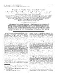 Structure of Flexible Filamentous Plant Virusesᰔ Amy Kendall,1 Michele Mcdonald,1 Wen Bian,1 Timothy Bowles,1 Sarah C