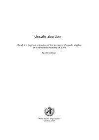 Unsafe Abortion