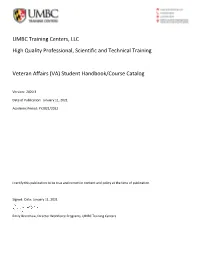 VA Student Handbook
