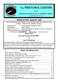 August 2008 Newsletter Page 1