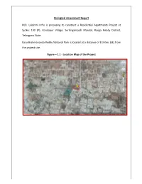 Biological Assessment Report M/S. Lakshmi Infra Is Proposing To
