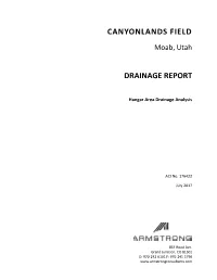 Canyonlands Field Drainage Report