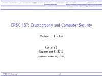 Cryptography and Computer Security