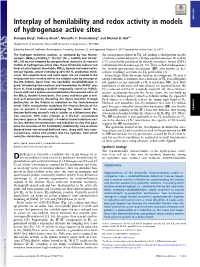 Interplay of Hemilability and Redox Activity in Models of Hydrogenase Active Sites