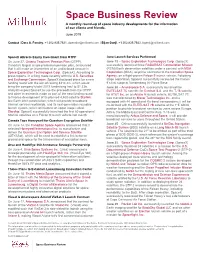June 2019 Space Business Review