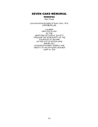 War Memorial Project Inventory Wpg Part 2