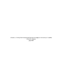 Charity Is a Virtue, but Increasingly Not (Increasingly) an Immunity to Liability David R