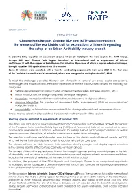 Choose Paris Region, Groupe ADP and RATP Group Announce The