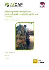 Enhancing Understanding on Safe Motorcycle and Three-Wheeler Use for Rural Transport